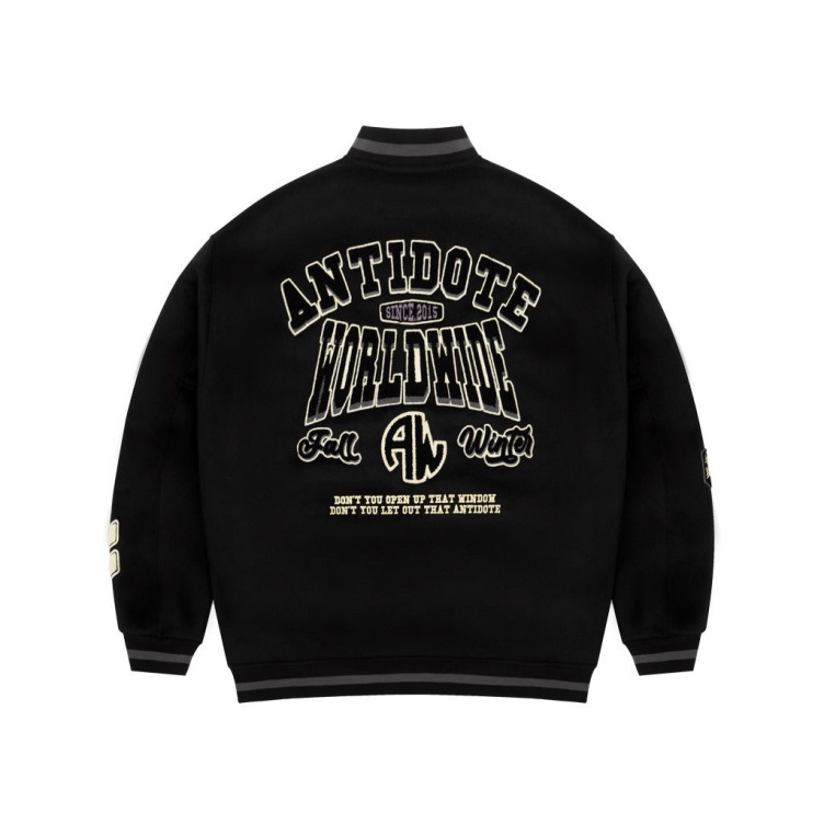Heavy high street baseball uniform embroidered loose hip hop jacket