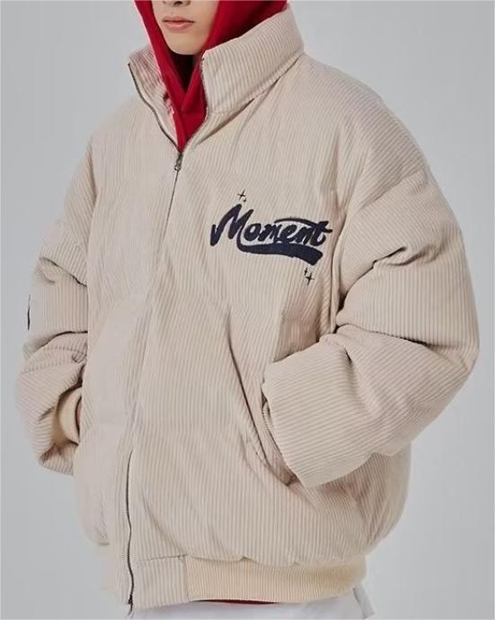 Retro high street stand collar bread cotton coat loose cotton coat jacket