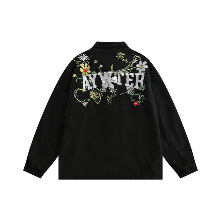 Hip hop embroidery unisex bf casual jacket