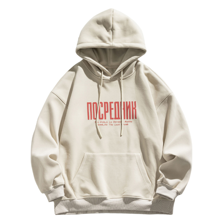 Thickened velvet trendy brand long sleeves hoodies