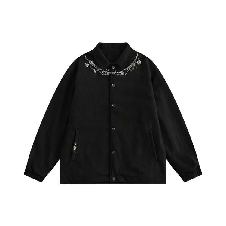 Hip hop embroidery unisex bf casual jacket