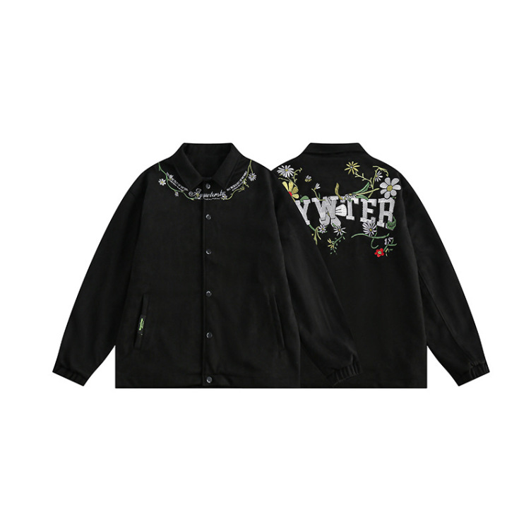 Hip hop embroidery unisex bf casual jacket