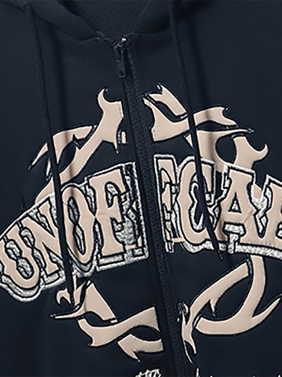 OEM letter embroidery hip hop customization hoodies