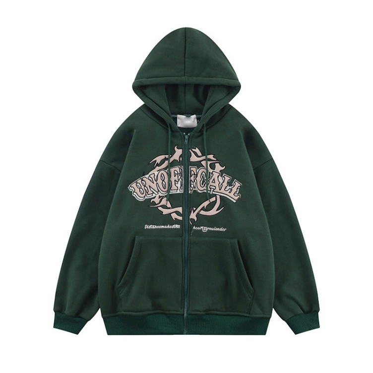 OEM letter embroidery hip hop customization hoodies