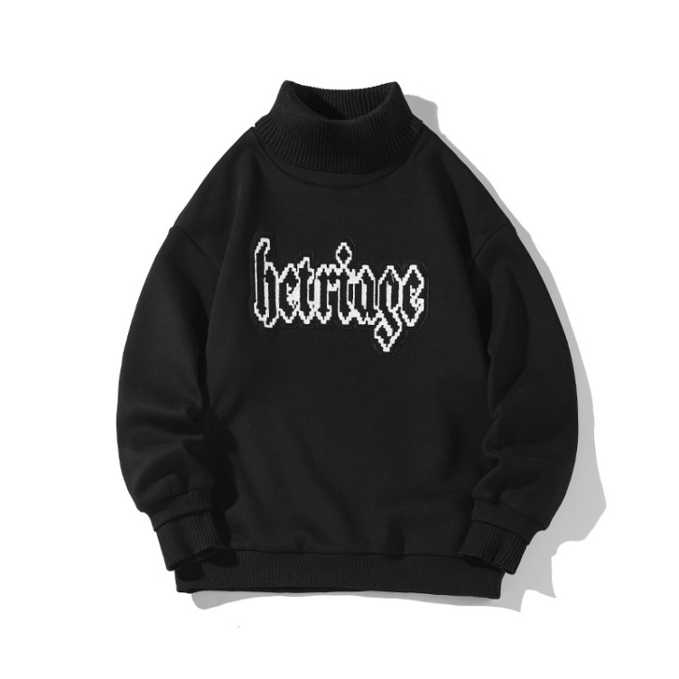 Handsome and niche design, large size, plus velvet and thickening sweatshirts