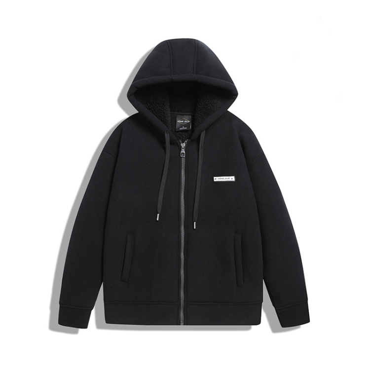 Plush thickened large size casual hoodies