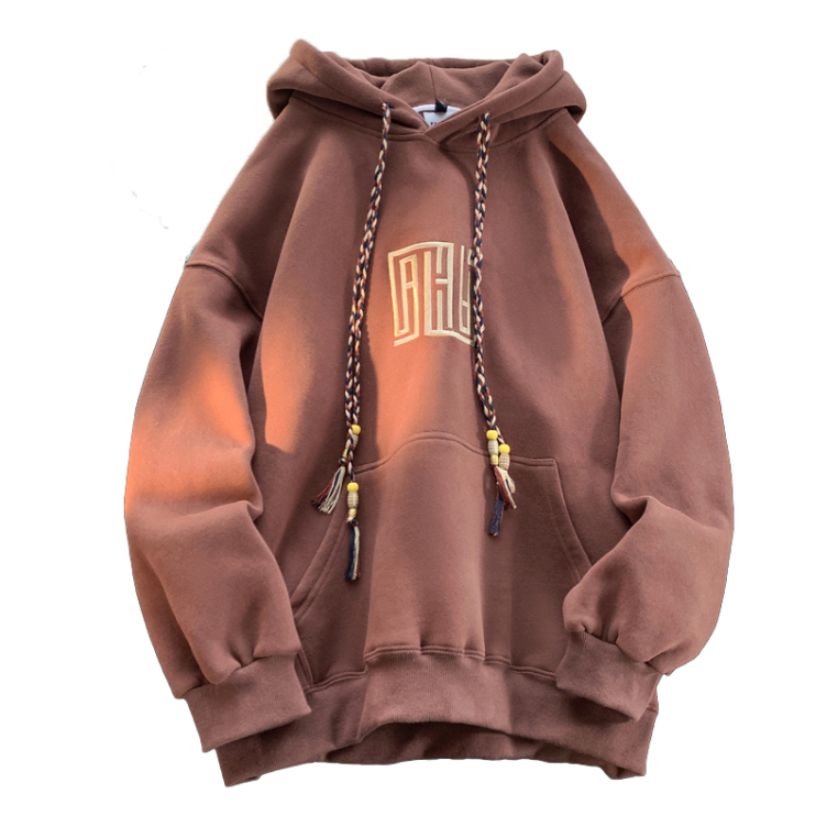 Heavyweight loose plus velvet thickened large size hoodies