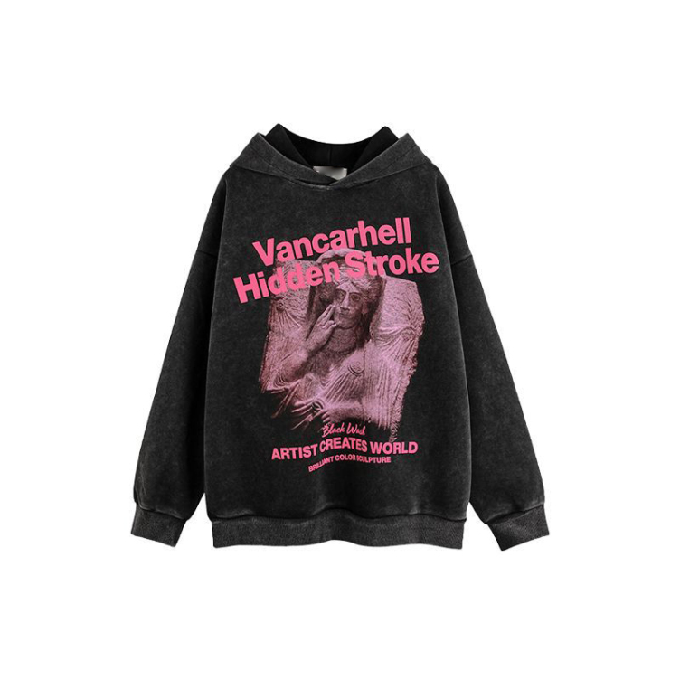 Heavy American street fashion wash and make it look old hoodies
