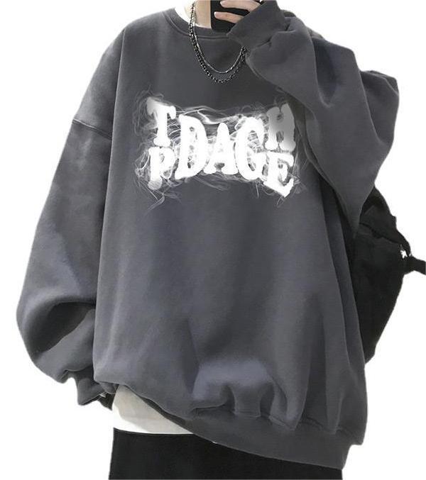 Heavy round neck Jimo velvet thickened retro sweatshirts