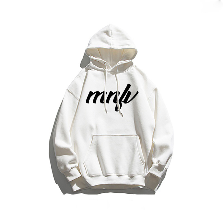 High Street Letter Print Burgundy Versatile Loose and Casual hoodies
