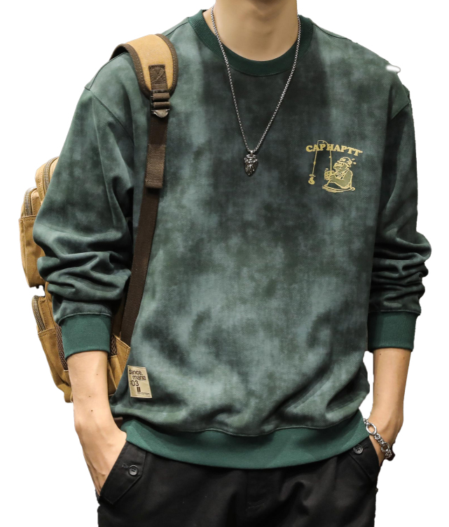 Erbenzhen Retro Round Neck Weight 380g sweatshirts
