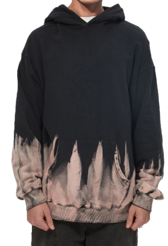 420g heavyweight pure cotton tie-dye retro high street custom logo hoodies