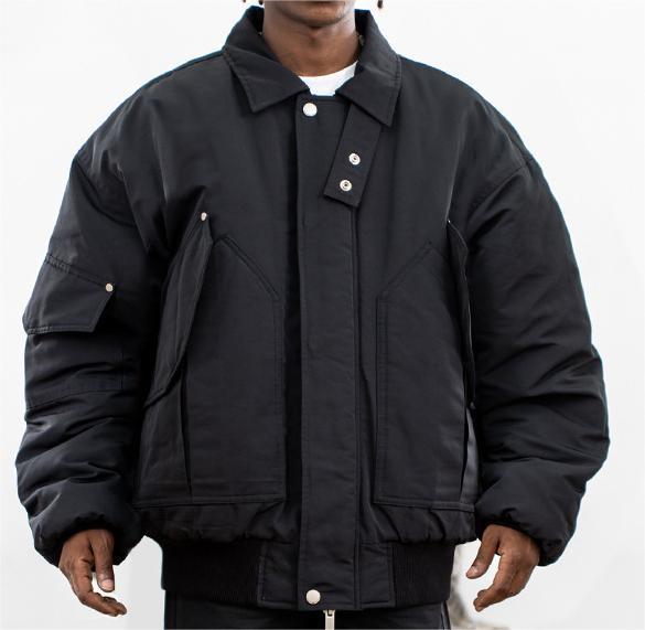 High street American style workwear cotton zippered loose jacket