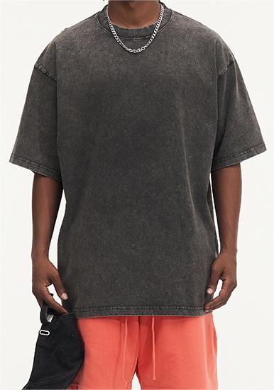 250g batik washed short sleeve t-shirt