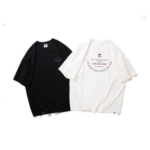 Heavy retro college style pure cotton 270g summer short-sleeved T-shirt
