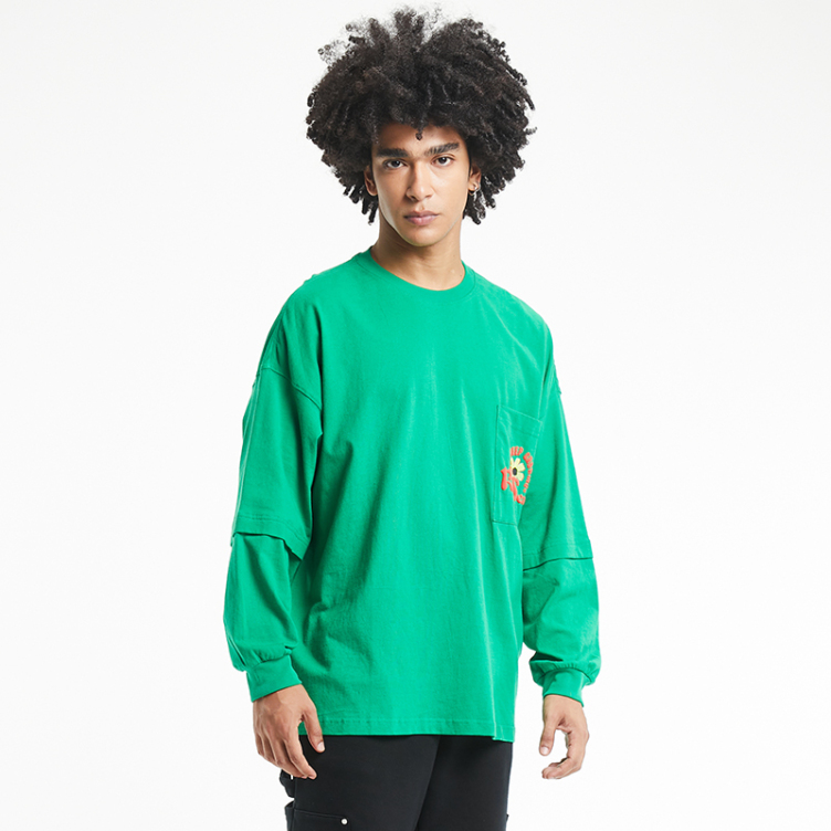 Vintage floral print design casual sweatshirts
