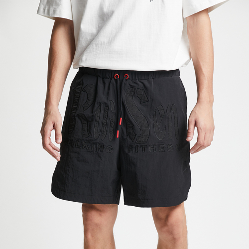 Casual breathable letters printed sports shorts