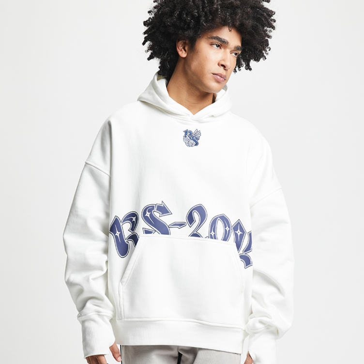 American street photo trend letter character printed hoodies