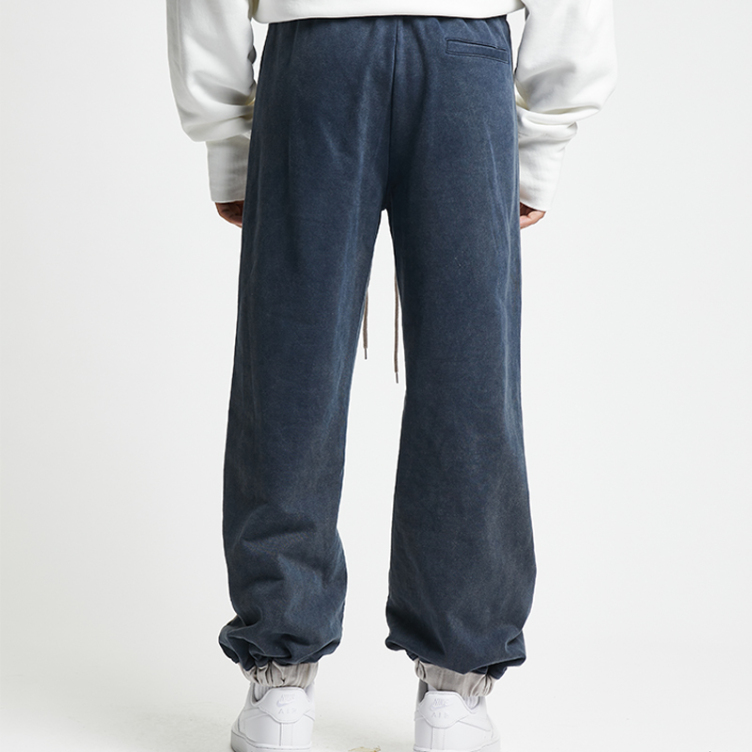 Front and back color stitching joggers