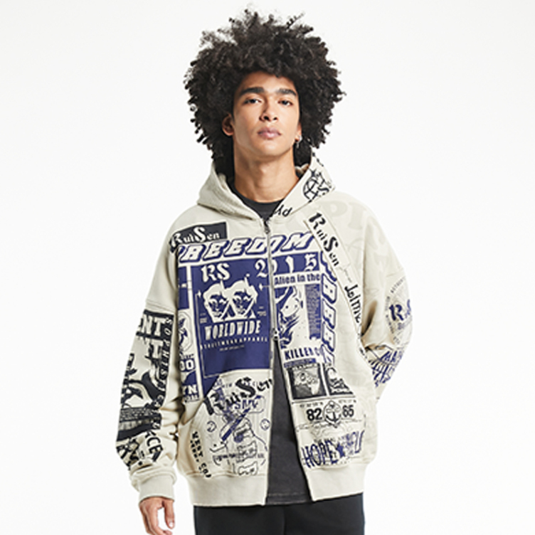 Sports street style 3D digital printed hoodies
