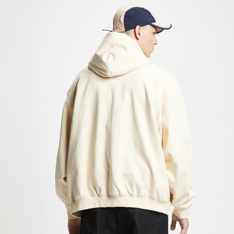Casual Vintage printing zipper hoodies