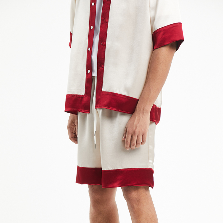 Satin fabric home casual shorts