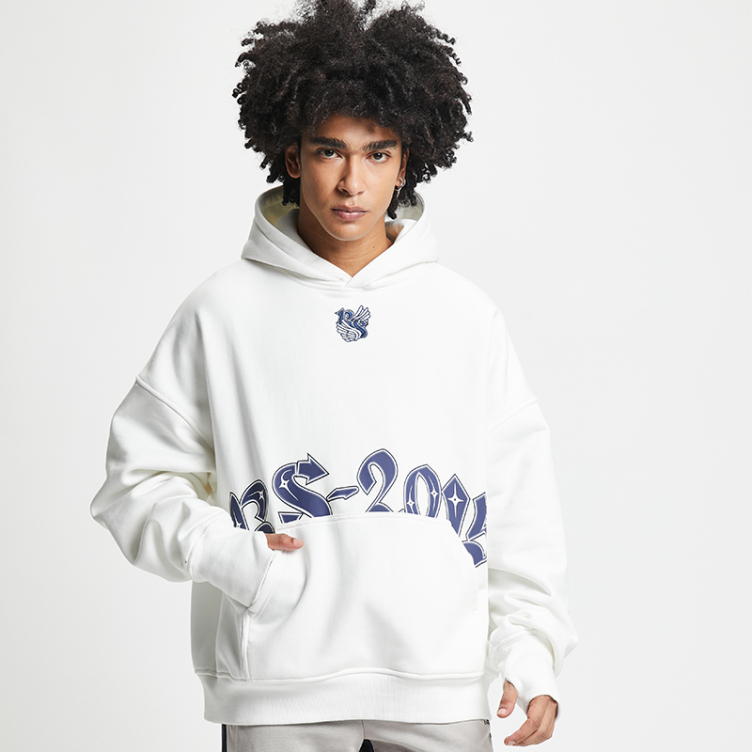 American street photo trend letter character printed hoodies