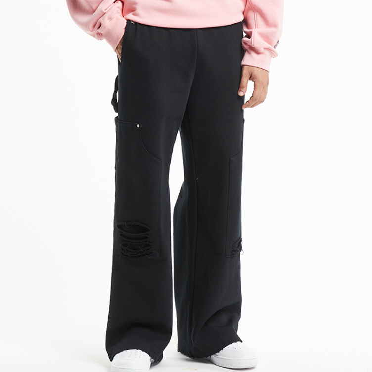 American trend baggy ripped pants