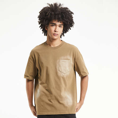 Local washing pure color T-shirts