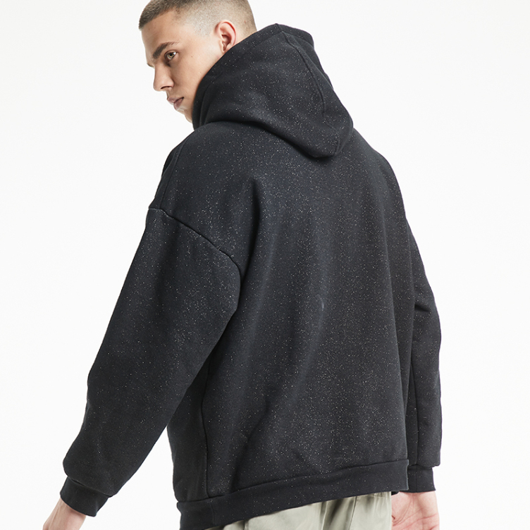 Star studded casual hooded letter print hoodies