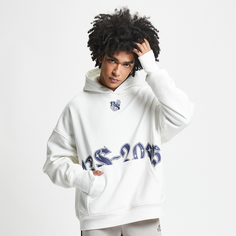 American street photo trend letter character printed hoodies