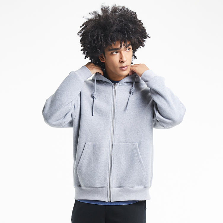 Big grey pockets with cardigan hoodies