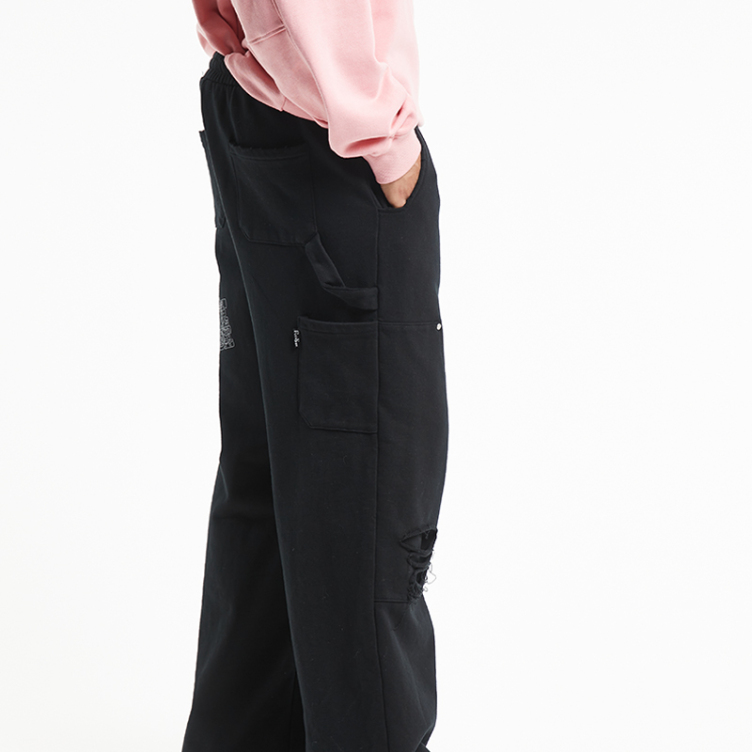 American trend baggy ripped pants