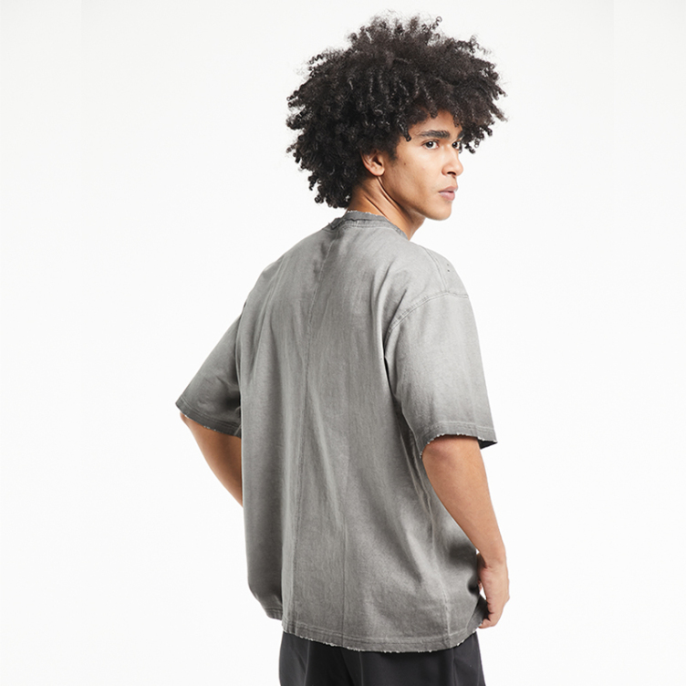 Washed to make an old look fashion T-shirts