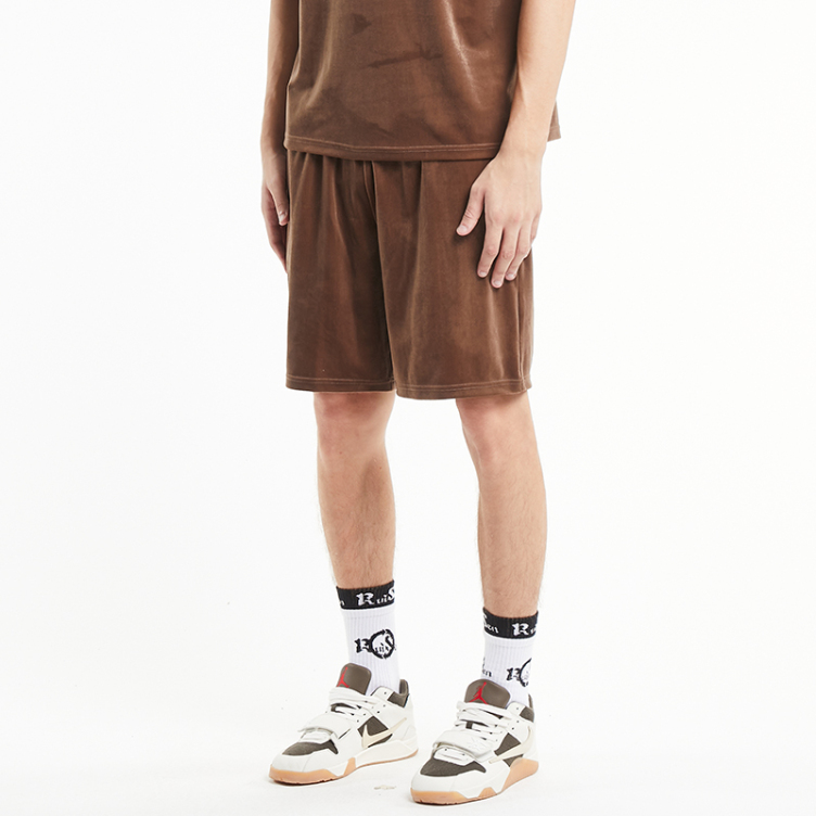 Pure cotton brown casual shorts