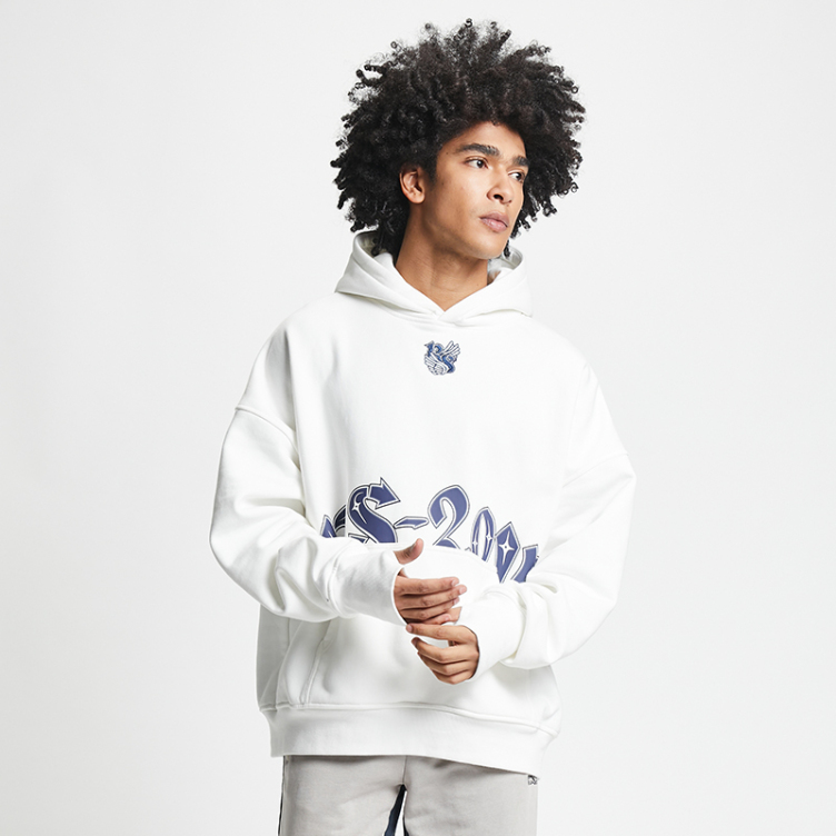 American street photo trend letter character printed hoodies
