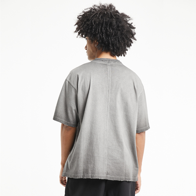 Washed to make an old look fashion T-shirts