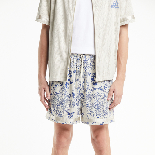 Beach mesh leisure breathable sublimation printed shorts