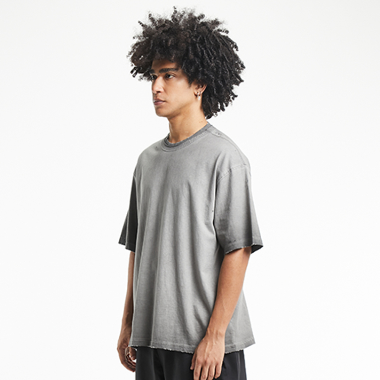 Washed to make an old look fashion T-shirts