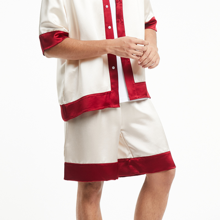 Satin fabric home casual shorts