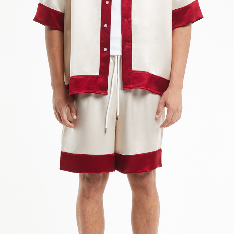 Satin fabric home casual shorts