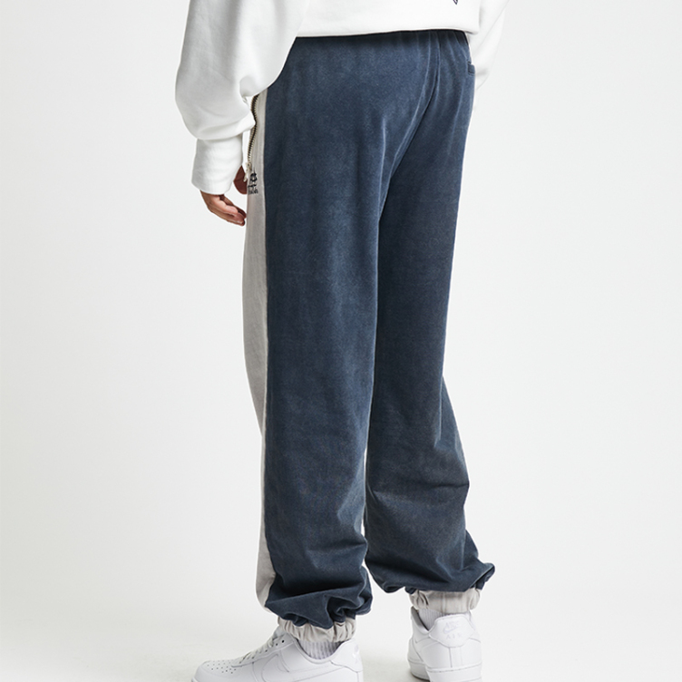 Front and back color stitching joggers