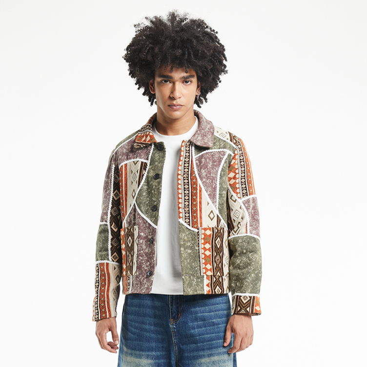 Boho chic patchwork trend jacket