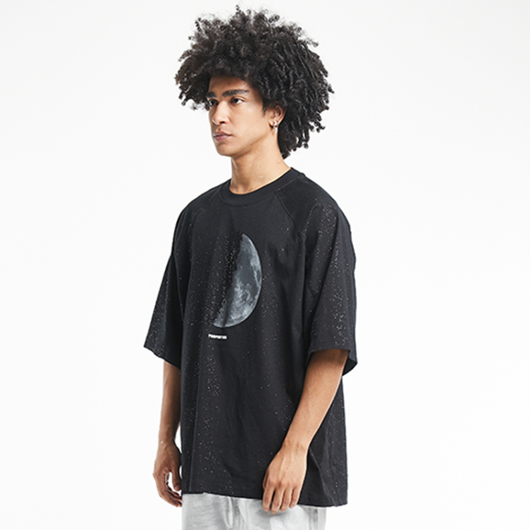 Sparkly starry short-sleeved T-shirts