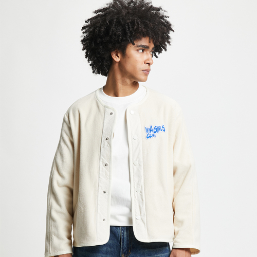 American haute couture embroidered button jacket