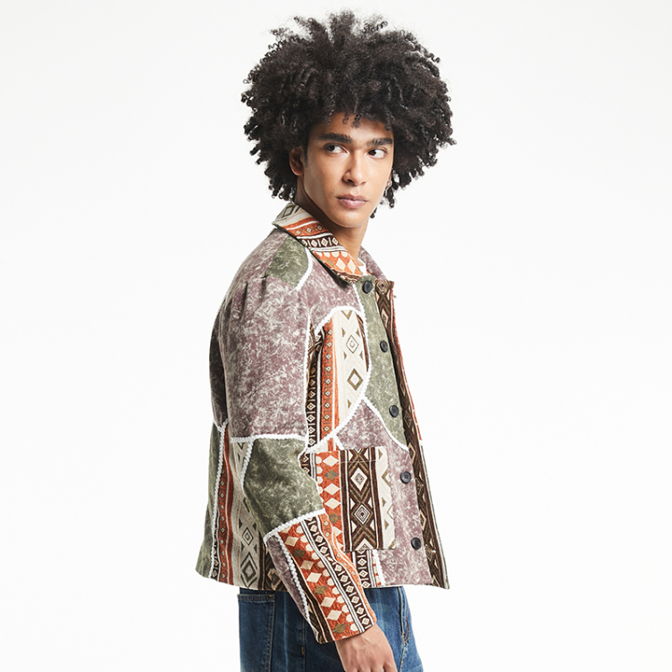 Boho chic patchwork trend jacket