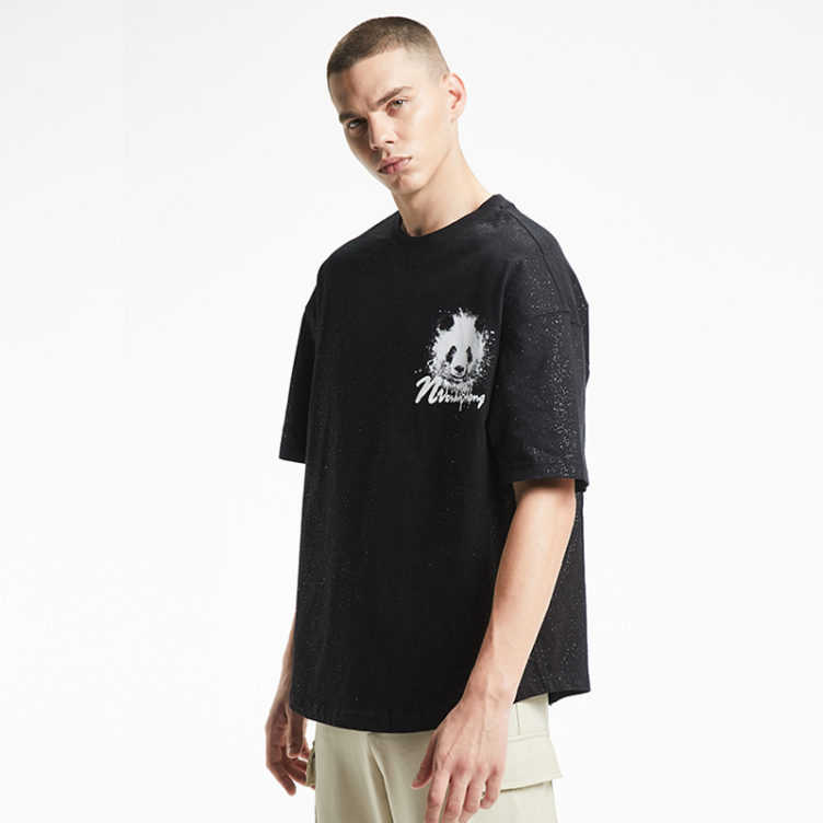 Retro simple crew neck casual short-sleeved T-shirts