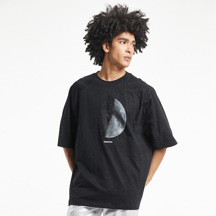 Sparkly starry short-sleeved T-shirts