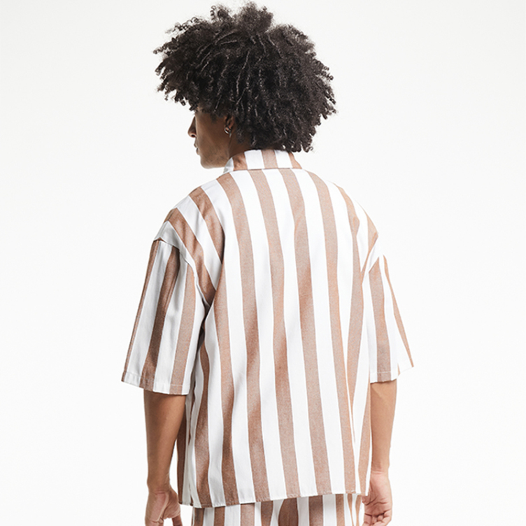 Veritical triped casual shirts