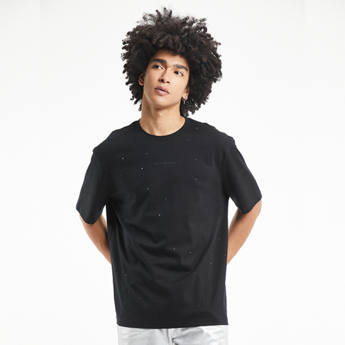 Solid color small dot hole T-shirts